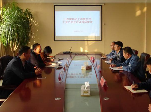 威特公司迎接工业产品生产许可证专家组现场审查