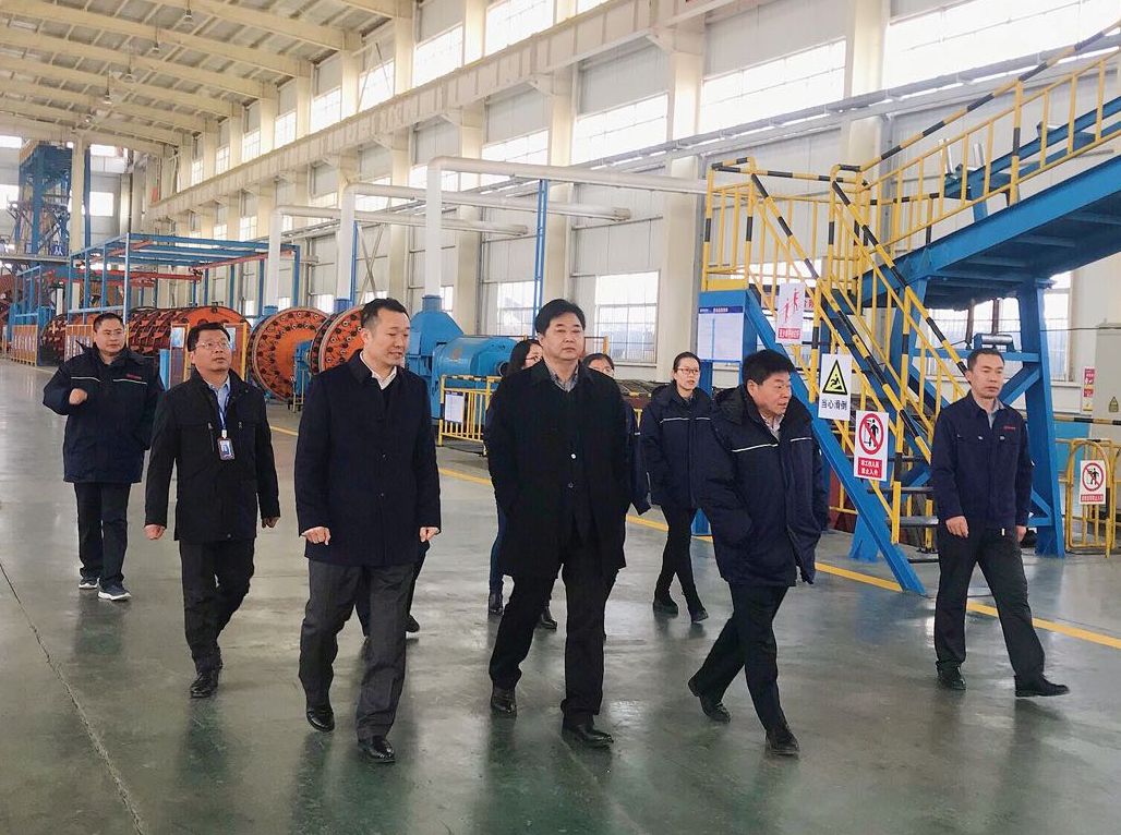 集团公司董事局尚吉永主席莅临万达海缆公司调研指导工作