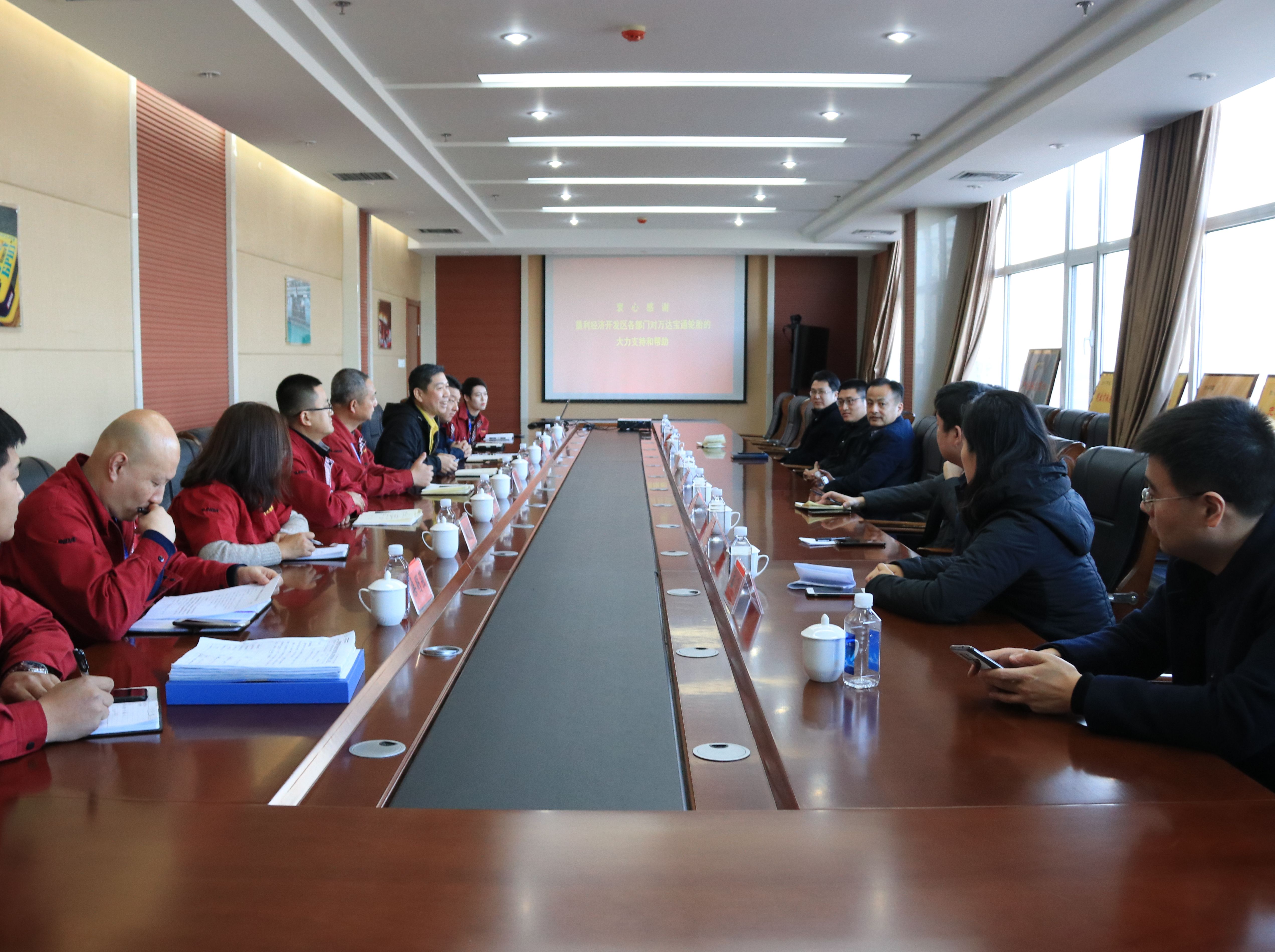 垦利区委常委、开发区（兴隆街道）党工委书记、管委会主任刘军 莅临橡胶集团调研工作