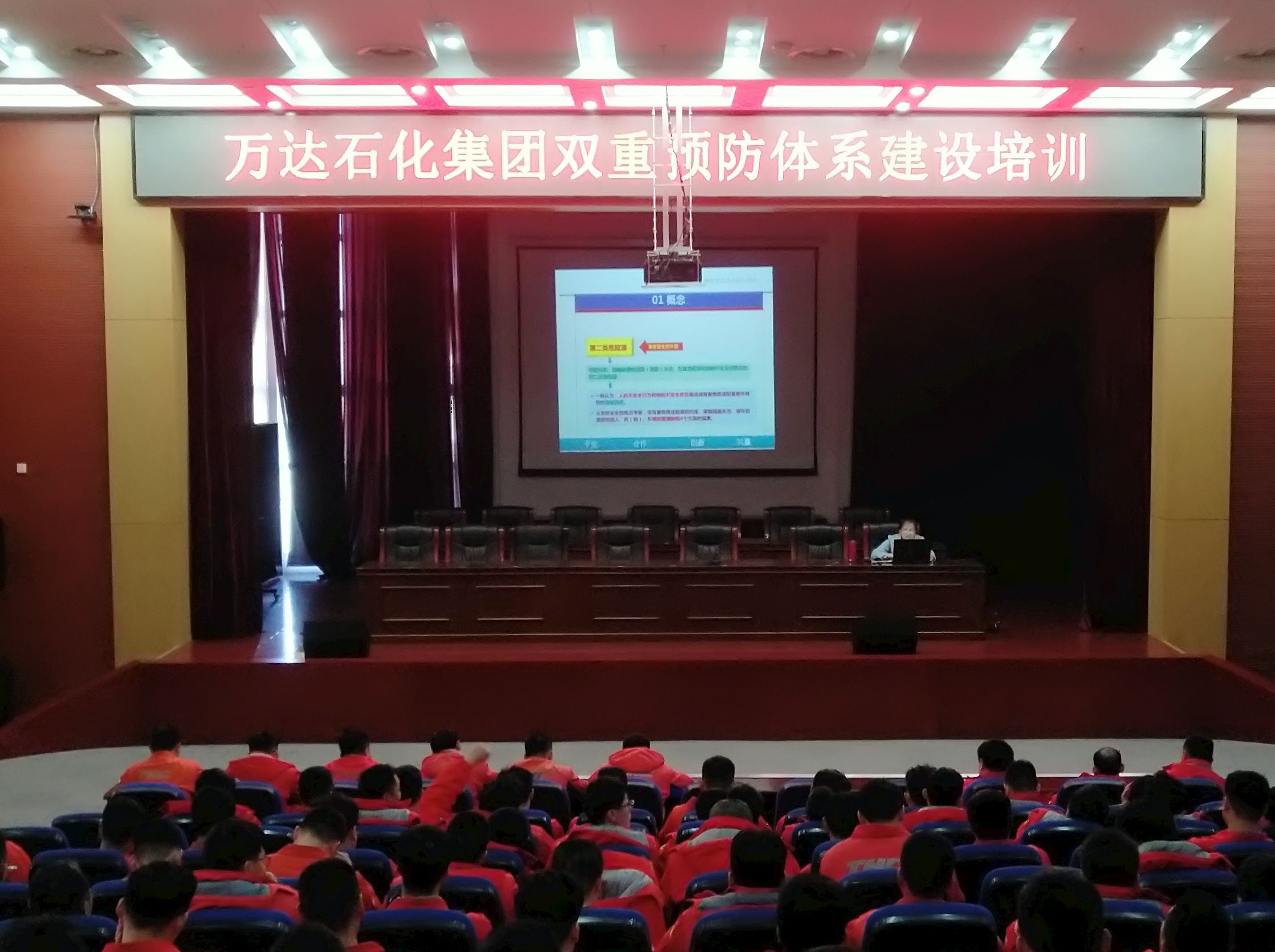 万达石化集团开展安全生产双重预防体系建设培训